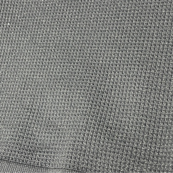 WILD FABLE Juniors Textured Cropped T-shirt Slate Dark Blue Shimmer Size XXS - Picture 3 of 9